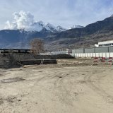 Le chantier de la future structure d'accueil à Châteauneuf-Conthey.